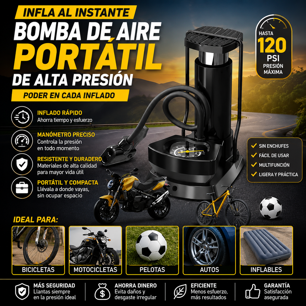 AirForce Max™ Bomba de Aire Profesional