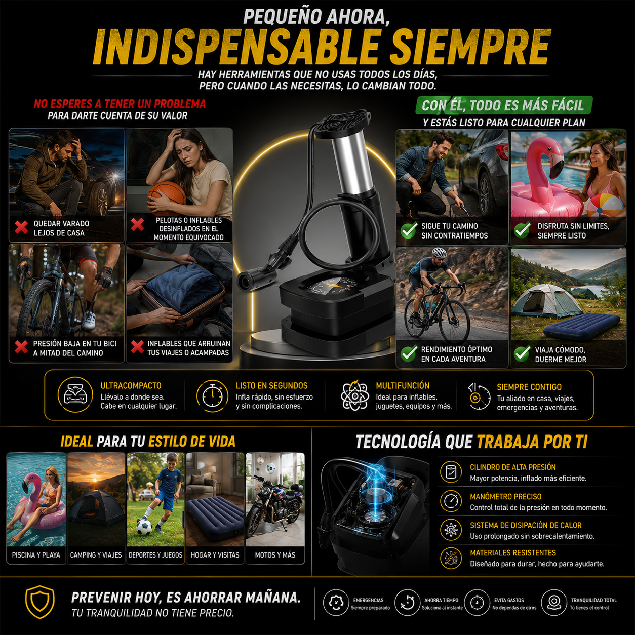 AirForce Max™ Bomba de Aire Profesional