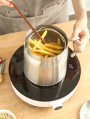 Freidora doméstica de acero inoxidable