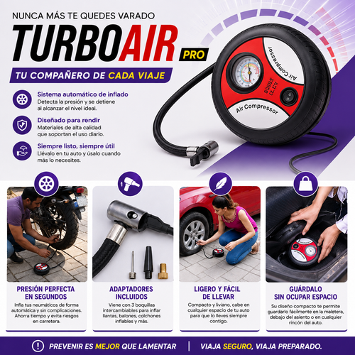 TURBOAIR™ — Potencia de aire donde la necesites