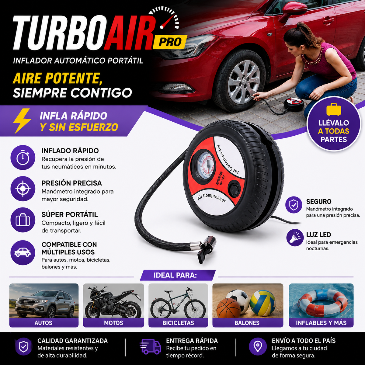TURBOAIR™ — Potencia de aire donde la necesites