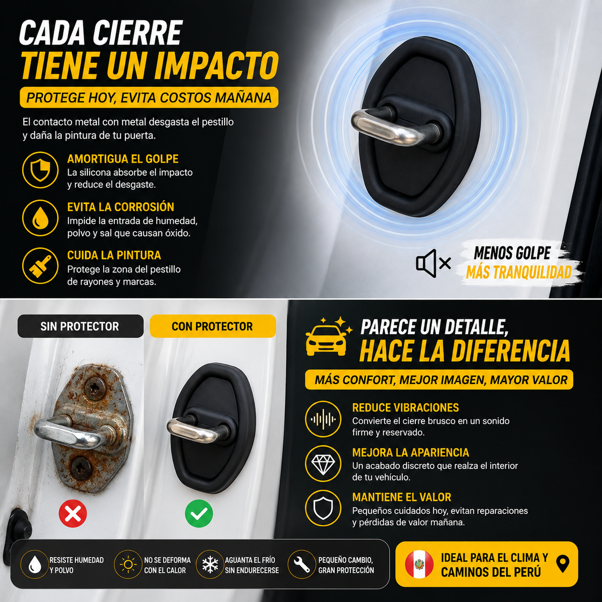 LockShield Pro™ Protege la cerradura de tu auto contra golpes, óxido y desgaste