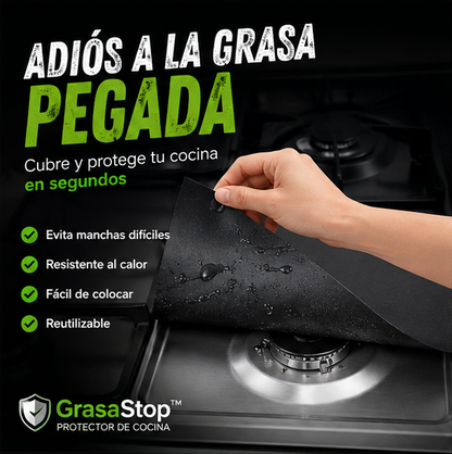 GrasaStop™  El escudo de tu cocina contra la grasa y la suciedad
