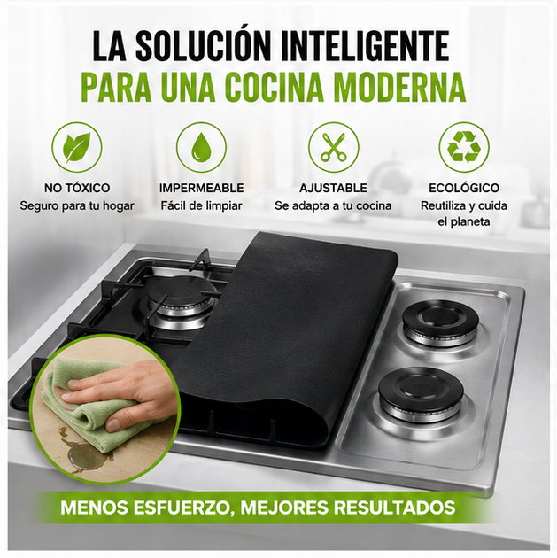 GrasaStop™  El escudo de tu cocina contra la grasa y la suciedad