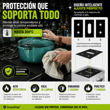 GrasaStop™  El escudo de tu cocina contra la grasa y la suciedad