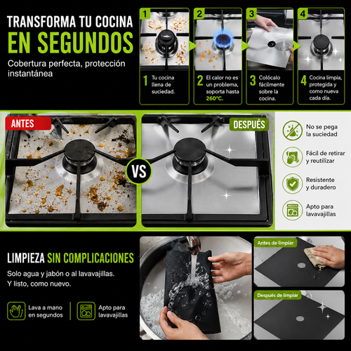 GrasaStop™  El escudo de tu cocina contra la grasa y la suciedad