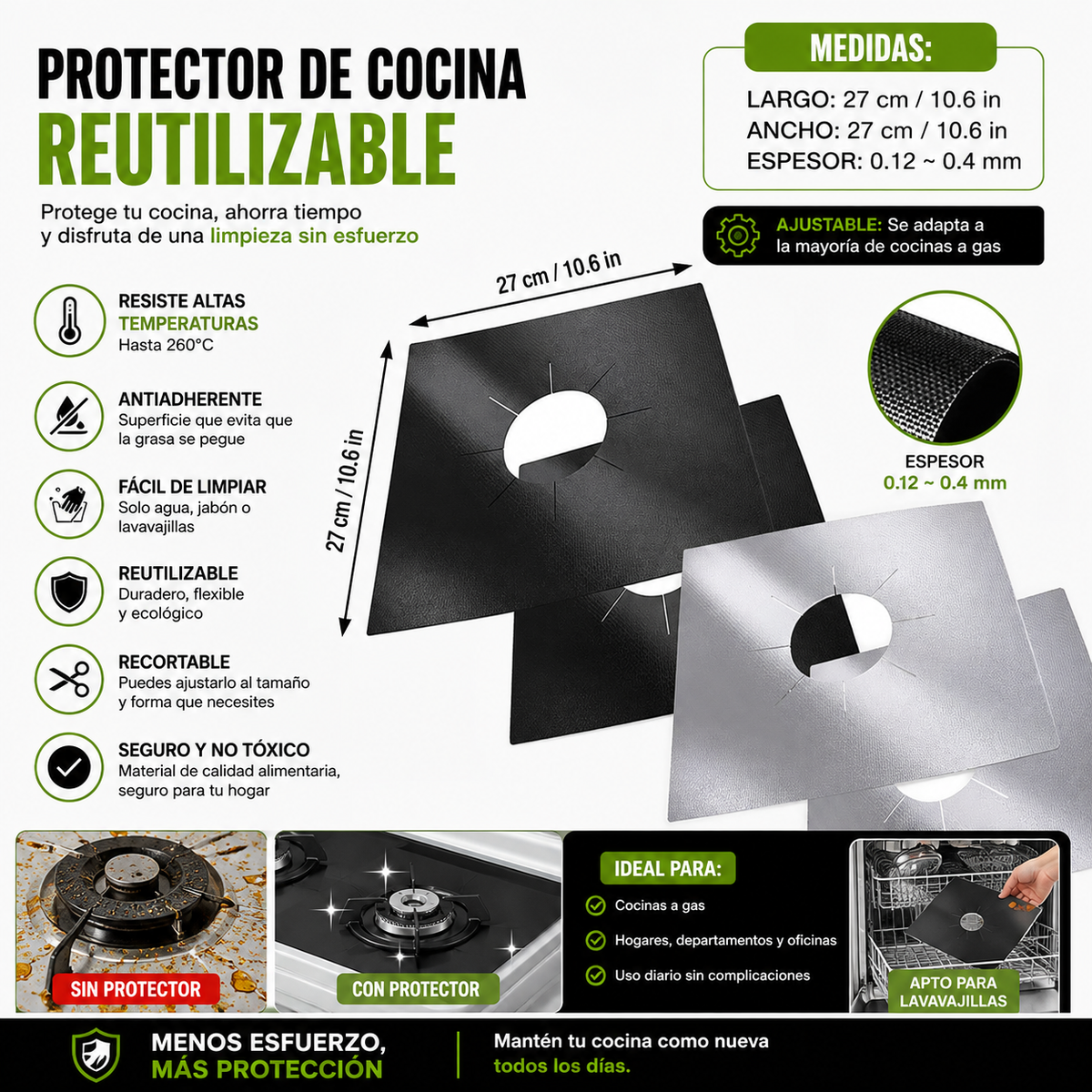 GrasaStop™  El escudo de tu cocina contra la grasa y la suciedad