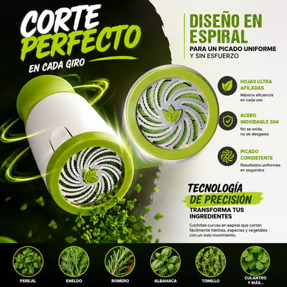 CortaMix™ Pica Hierbas, Verduras y Más con un Solo Giro