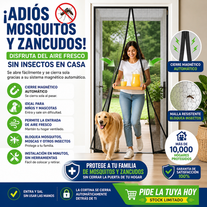 MagicMesh™ Cortina Magnética AutoCierre