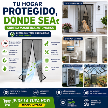 MagicMesh™ Cortina Magnética AutoCierre