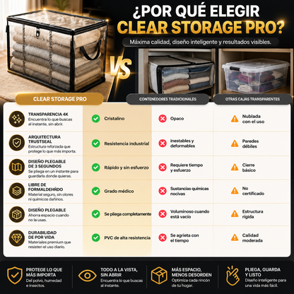 CLEARBOX MAX™ La Caja Transparente que Multiplica tu Espacio