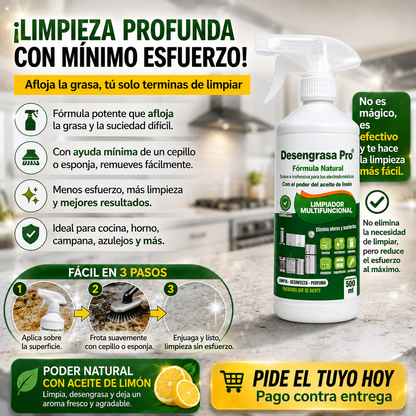 DESENGRASA PRO™ Potencia profesional en cada spray