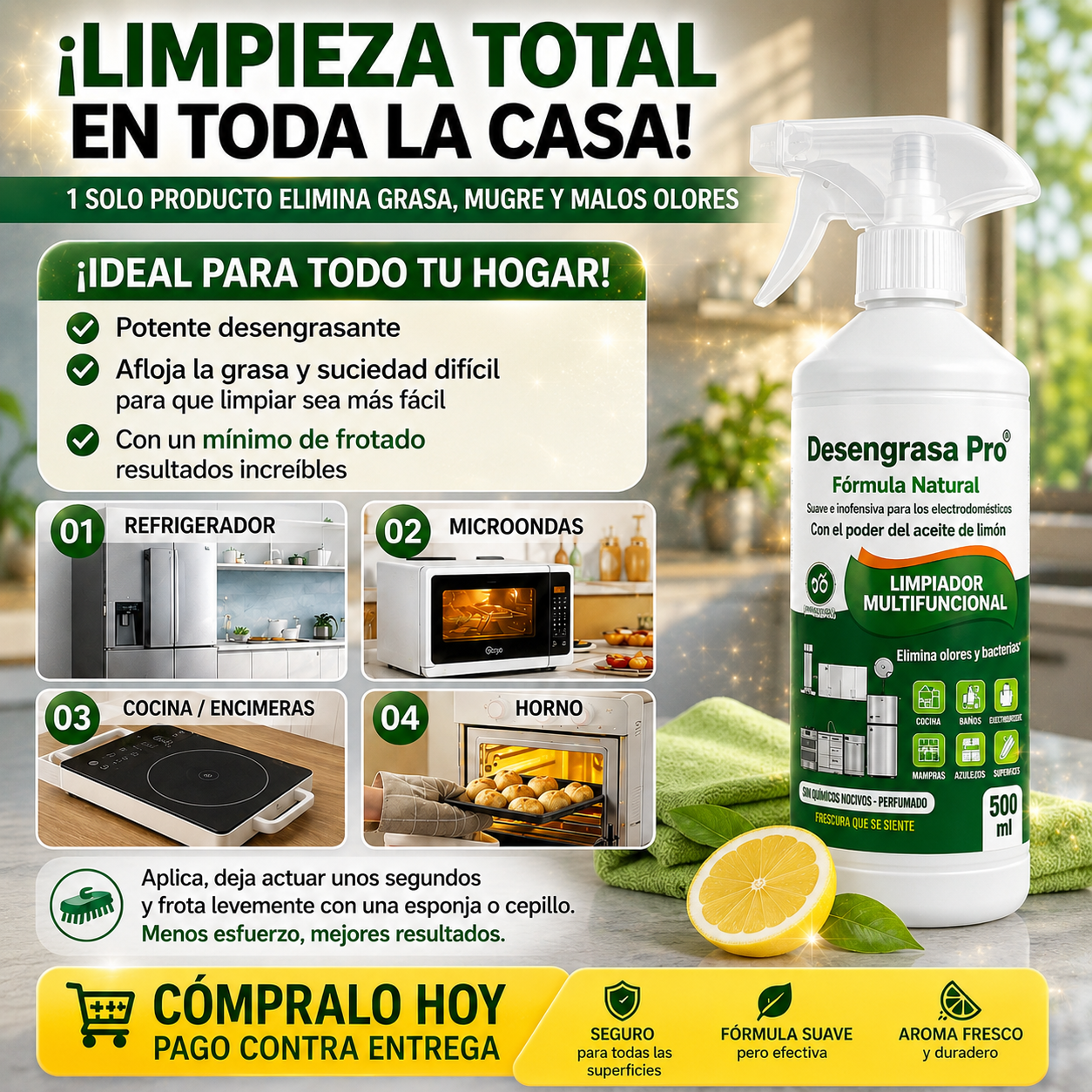 DESENGRASA PRO™ Potencia profesional en cada spray