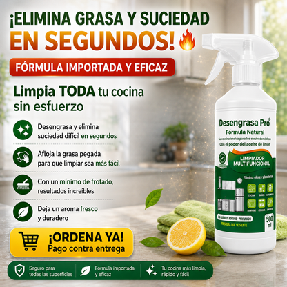 DESENGRASA PRO™ Potencia profesional en cada spray