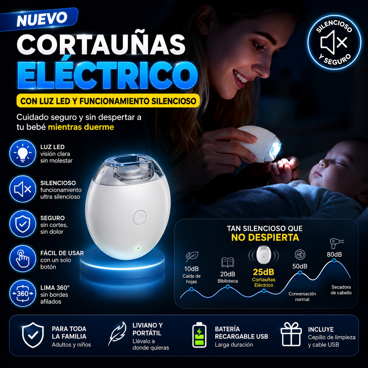 AutoClip™ CortaUñas Familiar Premium
