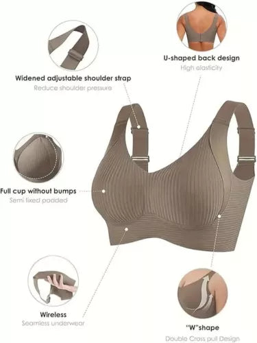 Brasier FlexiLift: soporte y efecto push up sin rigidez - PACK 3 UNDS